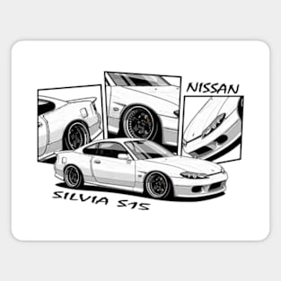 Nissasn Silvia S15, JDM Car Magnet